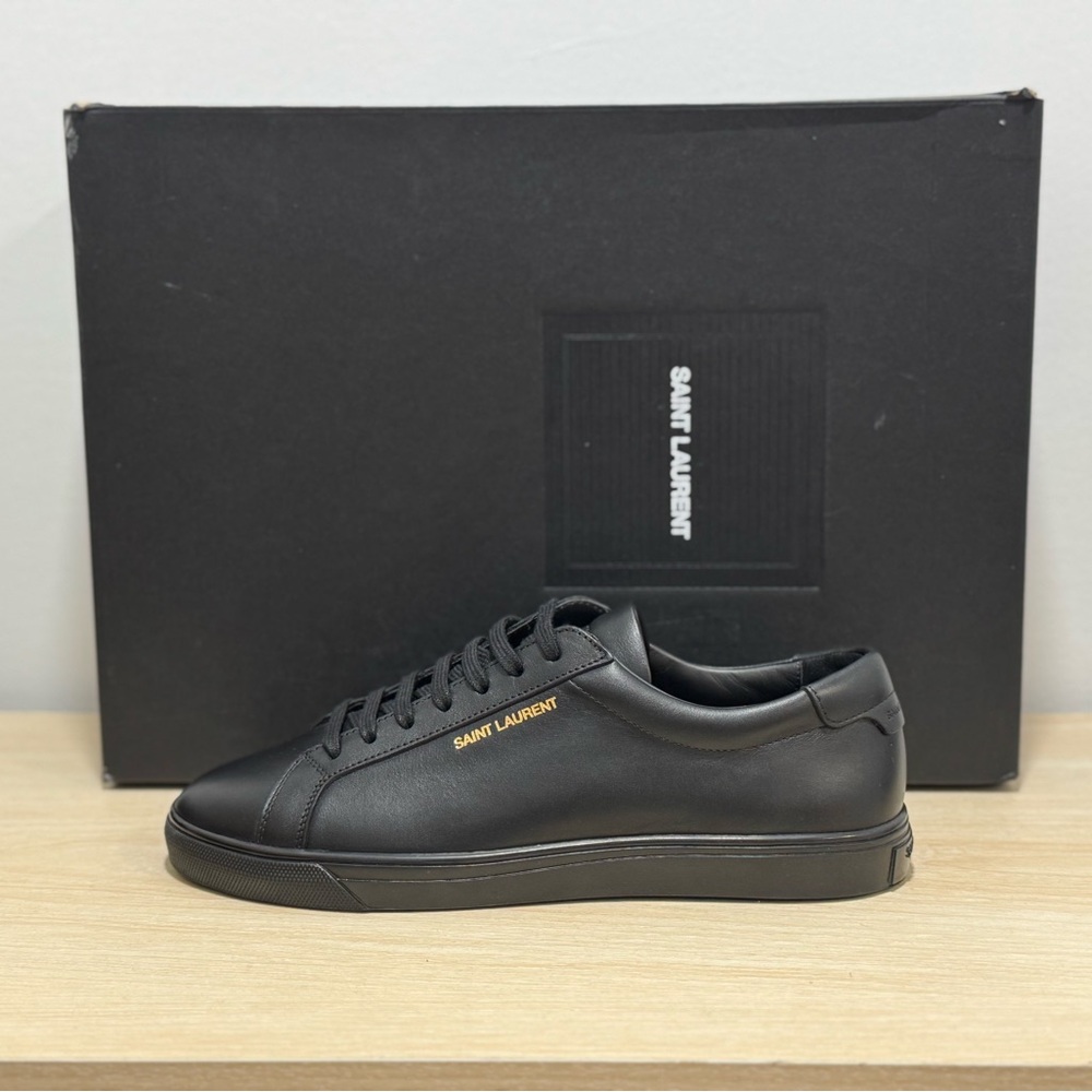 Saint Laurent Black Andy Sneakers - Picture 3 of 7